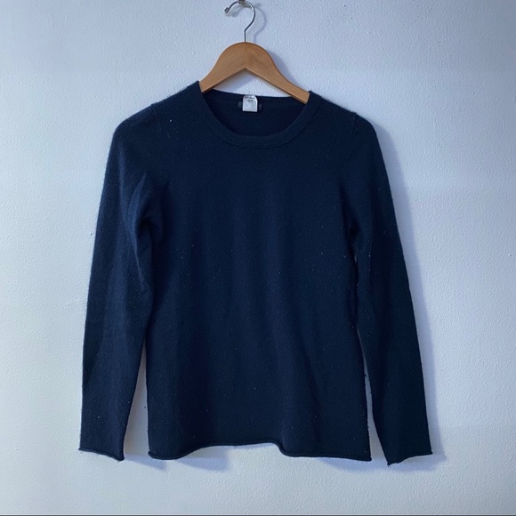 J. Crew Sweaters - J.Crew 100% cashmere navy blue crew sweater